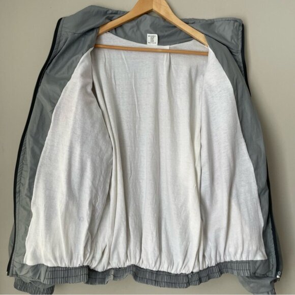 Vintage 80s REEBOK Windbreaker Jacket with Removable Sleeves Size L - Picture 4 of 14